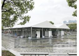 鄭州開封篷房租賃公司助力東西湖區(qū)人才招聘會(huì)開始